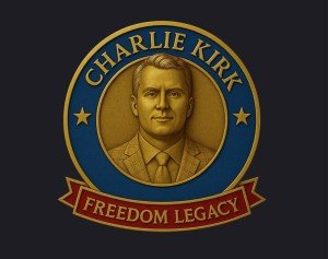 Charlie Kirk Freedom Legacy Badge